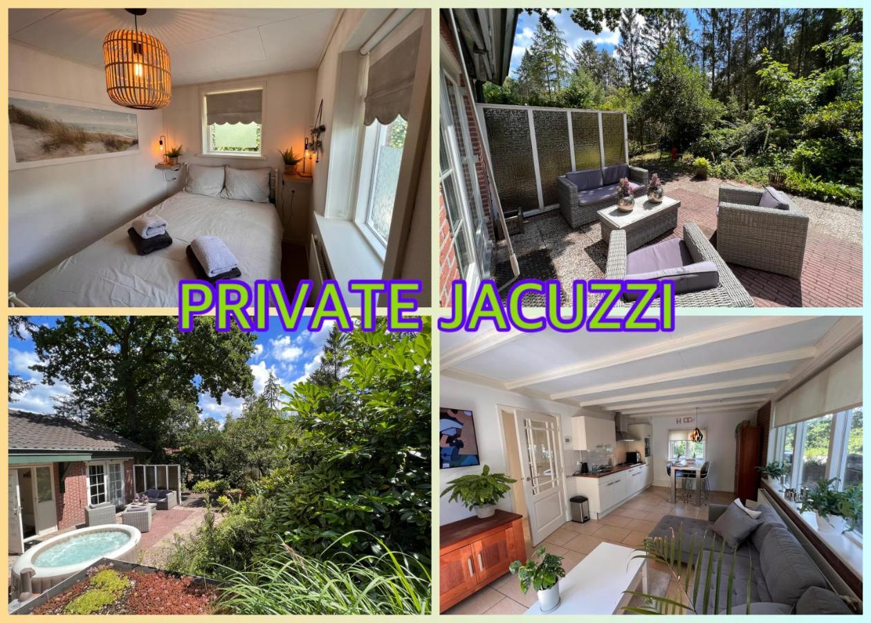 Free standing vacation house GARDEN, PRIVATE JACUZZI, VELUWE WOODS Appartement Voorthuizen Buitenkant foto